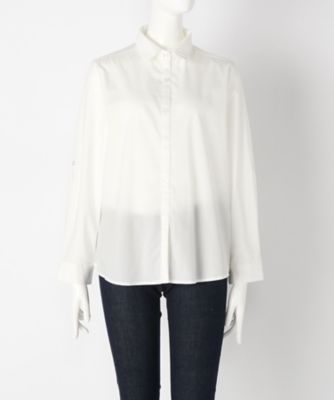 【SALE（伊勢丹）】＜ローブリッヂ＞ 大きいサイズ &starf;シャツ 白無地(HL-10017)(クローバー) シロ(01) 【三越・伊勢丹/公式】
