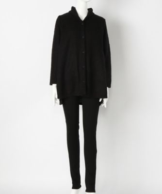 【SALE（伊勢丹）】＜indigo＞ 大きいサイズ &starf;ニットソーカーディガン(G16783F)(クローバー) ブラック 【三越・伊勢丹/公式】