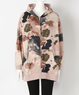 【SALE（伊勢丹）】＜indigo＞ 大きいサイズ &starf;アート柄パーカ(G17403F)(クローバー) ピンク 【三越・伊勢丹/公式】