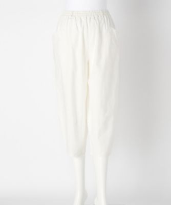 【SALE（伊勢丹）】＜indigo＞ 大きいサイズ &starf;ヘンプコットン切替えパンツ(G17344F)(クローバー) オフホワイト(01) 【三越・伊勢丹/公式】
