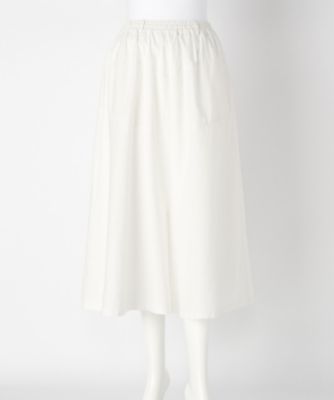 【SALE（伊勢丹）】＜indigo＞ 大きいサイズ &starf;ヘンプコットン切替えスカートパンツ(G17345F)(クローバー) オフホワイト(01) 【三越・伊勢丹/公式】