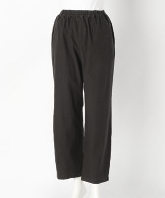 【SALE（伊勢丹）】＜indigo＞ 大きいサイズ &starf;ヘンプコットンストレートパンツ(G17346LL)(クローバー) スミ黒(05) 【三越・伊勢丹/公式】