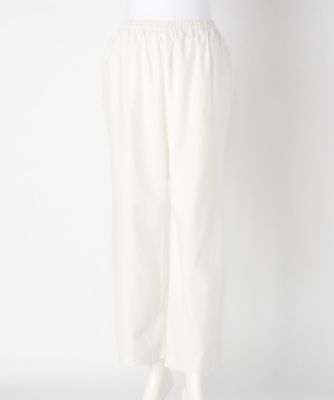 【SALE（伊勢丹）】＜indigo＞ 大きいサイズ &starf;ヘンプコットンストレートパンツ(G17346LL)(クローバー) オフホワイト(01) 【三越・伊勢丹/公式】