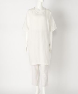 【SALE（伊勢丹）】＜indigo＞ 大きいサイズ &starf;綿麻ジャカードワンピース(G17324F)(クローバー) オフホワイト(01) 【三越・伊勢丹/公式】