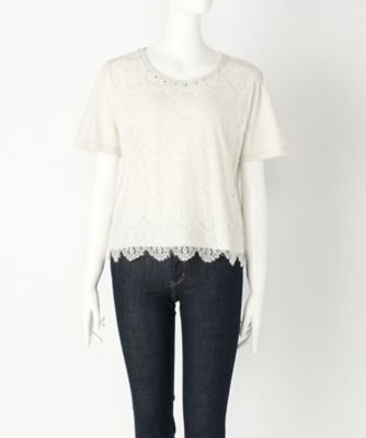 【SALE（伊勢丹）】＜Human 2nd Occasion＞ 大きいサイズ &starf;ビジューカット アンド ソーン(72-1731)(クローバー) グレージュ(04) 【三越・伊勢丹/公式】