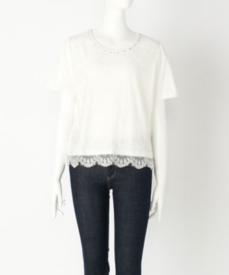 【SALE（伊勢丹）】＜Human 2nd Occasion＞ 大きいサイズ &starf;ビジューカット アンド ソーン(72-1731)(クローバープラス) オフホワイト(01) 【三越・伊勢丹/公式】