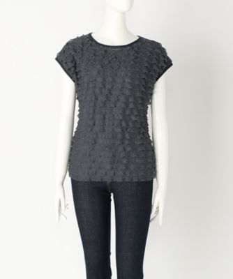 【SALE（伊勢丹）】＜Human 2nd Occasion＞ 大きいサイズ &starf;リボンダンス フレンチ袖カット アンド ソーン(72-1772)(クローバー) アッシュグレー(03) 【三越・伊勢丹/公式】