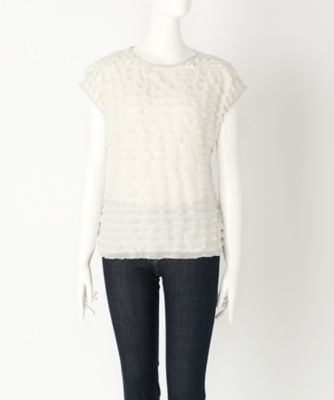 【SALE（伊勢丹）】＜Human 2nd Occasion＞ 大きいサイズ &starf;リボンダンス フレンチ袖カット アンド ソーン(72-1772)(クローバープラス) ベージュ(33) 【三越・伊勢丹/公式】