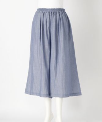 【SALE（伊勢丹）】＜ママファクトリー/MAMA factory＞ 大きいサイズ &starf;インド綿パンツ(OIP-7027-PA)(クローバー) ブルー(70) 【三越・伊勢丹/公式】