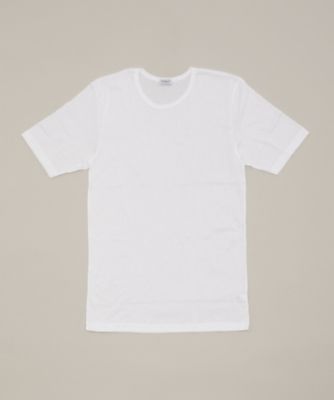 ＜ヅィメリー/Zimmerli＞ クルーネックTシャツ(220/5125) 01・ホワイト 【三越・伊勢丹/公式】
