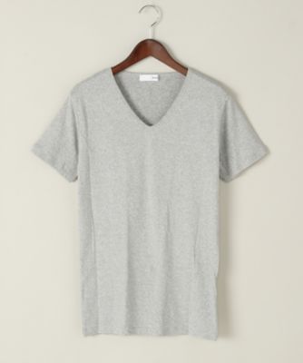 ＜ハーグ/HAAG＞ 半袖VネックTシャツ(HMU15S2) グレー 【三越・伊勢丹/公式】