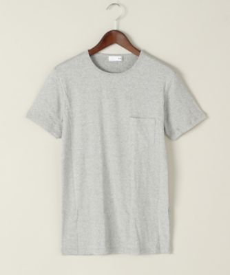 ＜ハーグ/HAAG＞ ポケットつきTシャツ(HMU16S5) グレー 【三越・伊勢丹/公式】