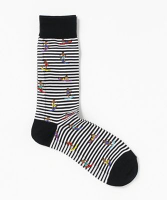 【SALE（伊勢丹）】＜マルコモンド＞ 【S】カジュアルソックス(SC17-017-3) ブラック 【三越・伊勢丹/公式】