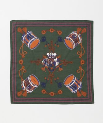 ＜manipuri＞ ハンカチ(drum) グリーン 【三越・伊勢丹/公式】