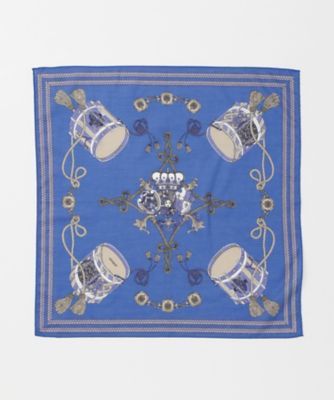 ＜manipuri＞ ハンカチ(drum) ブルー 【三越・伊勢丹/公式】