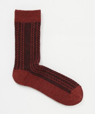 ＜マルコモンド＞ カジュアルソックス(SC17A-009-2) レッド 【三越・伊勢丹/公式】