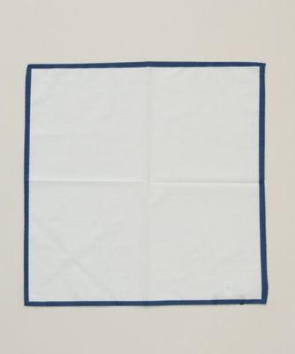 ＜ガリエニ＞ ハンカチ(XCS22508) ホワイト/ブルー 【三越・伊勢丹/公式】