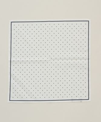 ＜ガリエニ＞ ハンカチ(XCS22509) ホワイト/ネイビー 【三越・伊勢丹/公式】