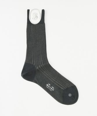 ＜ソッツィ＞ ビジネスソックス(103491) 039・グレーxライトグレー 【三越・伊勢丹/公式】