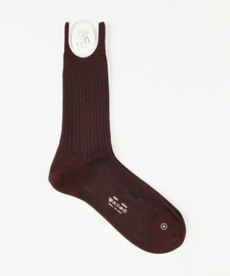 ＜ソッツィ＞ ビジネスソックス(103491) 045・ワインxブルー 【三越・伊勢丹/公式】