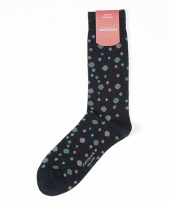 ＜マルコリアーニ＞ カジュアルソックス(4038T) 001・ネイビーマルチ 【三越・伊勢丹/公式】