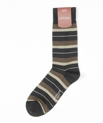 ＜マルコリアーニ＞ カジュアルソックス(3525T) 002・ブラウンマルチ 【三越・伊勢丹/公式】