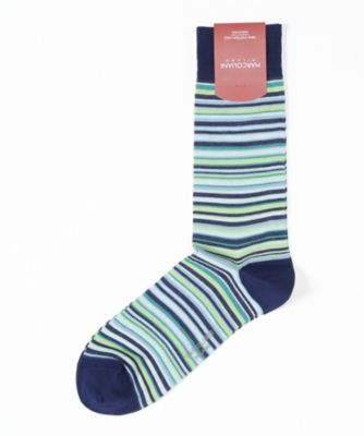 ＜マルコリアーニ＞ カジュアルソックス(3584T) 522・グリーンマルチ 【三越・伊勢丹/公式】