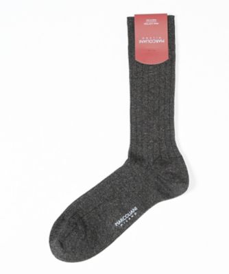 ＜マルコリアーニ＞ カジュアルソックス(3518T) 122・ブラック 【三越・伊勢丹/公式】