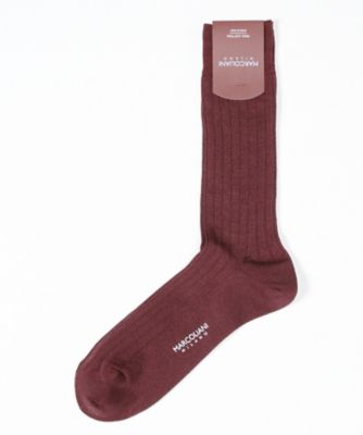 ＜マルコリアーニ＞ カジュアルソックス(3518T) 112・ワイン 【三越・伊勢丹/公式】