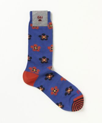 ＜レッド＞ カジュアルソックス(64G02DS) V2561・ブルー 【三越・伊勢丹/公式】