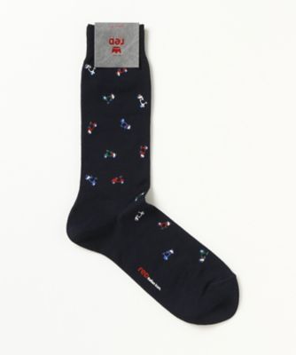 ＜レッド＞ カジュアルソックス(62E96DS) V2136・ネイビー 【三越・伊勢丹/公式】