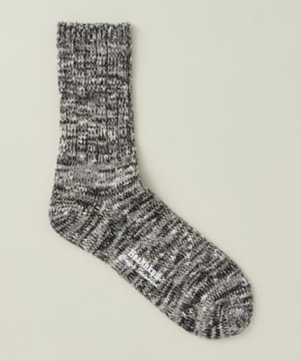 ＜ヘルスニット＞ ローゲージMIX/カジュアル靴下(191-8003) 89・チャコールグレー 【三越・伊勢丹/公式】