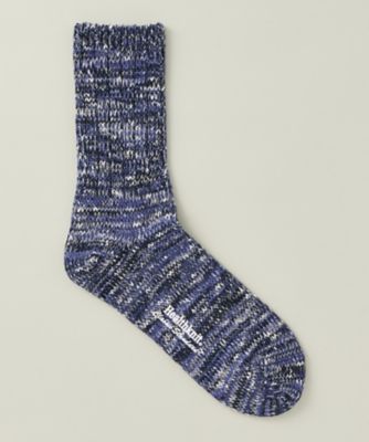 ＜ヘルスニット＞ ローゲージMIX/カジュアル靴下(191-8003) 49・ネイビー 【三越・伊勢丹/公式】