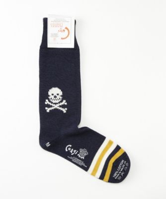 ＜コーギー＞ カジュアルソックス(80-40-1094) NavyGold 【三越・伊勢丹/公式】