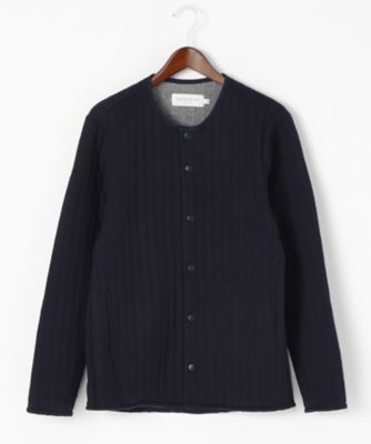 ＜ライフパック コレクション フロム カーリー＞ ニットキルトカーディガン(LPC-364) ネイビー 【三越・伊勢丹/公式】