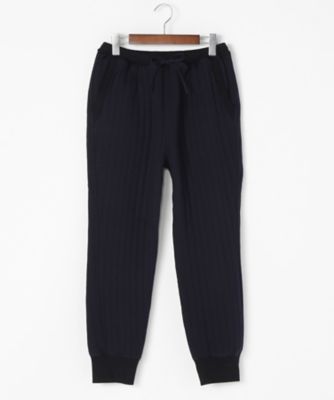 ＜ライフパック コレクション フロム カーリー＞ ニットキルトリブパンツ(LPC-434) ネイビー 【三越・伊勢丹/公式】