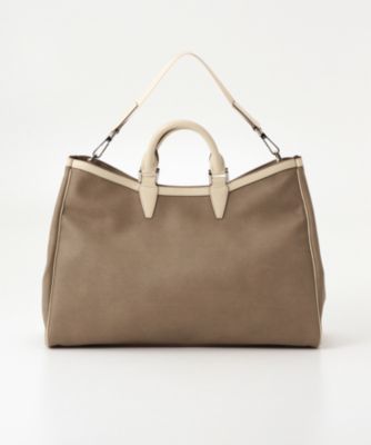 ＜ブラビューラ デルティ/Bravura del t＞ 変形オリジナルトート(J-61165) ベージュ 【三越・伊勢丹/公式】