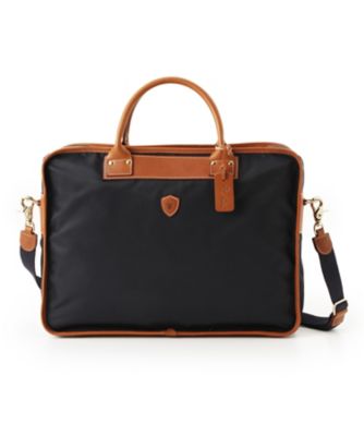 ＜フェリージ/Felisi＞ ▼ブリーフケース(1724/DS) ネイビーxブラウン 【三越・伊勢丹/公式】