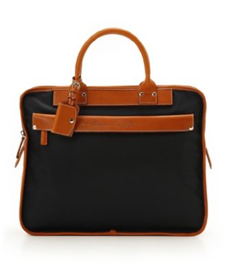 ＜フェリージ/Felisi＞ ▼ブリーフケース(8637/2/DS) ネイビーxライトブラウン 【三越・伊勢丹/公式】