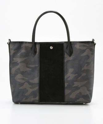 ＜イセタンメンズ/ISETAN MEN'S＞ 迷彩柄トートバッグ(MI-61450) ネイビーブルー 【三越・伊勢丹/公式】