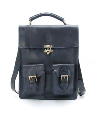 ＜サンダスト/Sandast＞ クリュー/ショルダーバッグ(01CRE) 75・ネイビー 【三越・伊勢丹/公式】