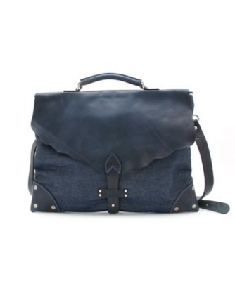 ＜サンダスト/Sandast＞ カナリー デニム/ブリーフケース(Canary D) 75・ネイビー 【三越・伊勢丹/公式】