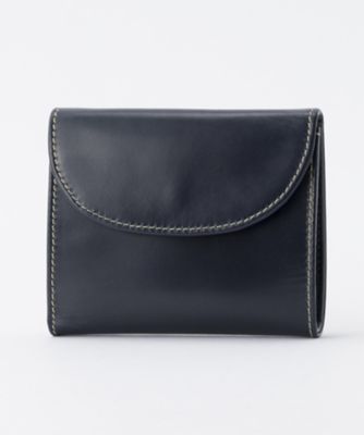 ＜ホワイトハウスコックス/WhitehouseCox＞ ミニ三つ折り財布(S1058) ネイビー 【三越・伊勢丹/公式】