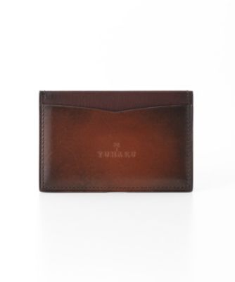 ＜ユハク/YUHAKU＞ ヴェラトゥーラ パスケース(YVE180) 27・ダークブラウン 【三越・伊勢丹/公式】