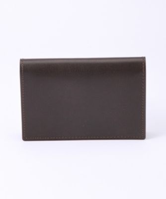 ＜ファーロ/FARO＞ 通しマチ名刺入れ(FRO307228) 025・ダークブラウン 【三越・伊勢丹/公式】