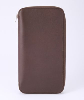 ＜ファーロ/FARO＞ 三方ジップトラベルウォレット(FRO326228) 025・ダークブラウン 【三越・伊勢丹/公式】