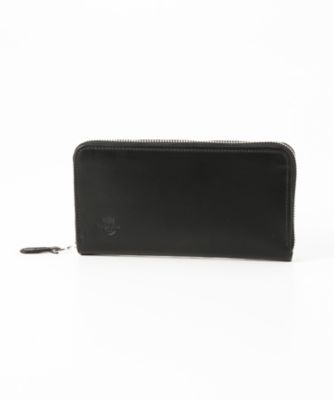 ＜ホワイトハウスコックス/WhitehouseCox＞ ジップ長財布(S1020) ブラックxイエロー 【三越・伊勢丹/公式】