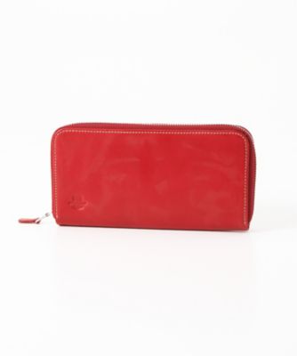 ＜ホワイトハウスコックス/WhitehouseCox＞ ジップ長財布(S1020) レッドxイエロー 【三越・伊勢丹/公式】