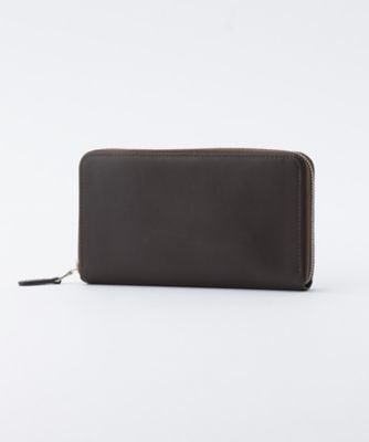 ＜ホワイトハウスコックス/WhitehouseCox＞ ラウンドジップ財布(S1760DC) ブラウンxタン 【三越・伊勢丹/公式】
