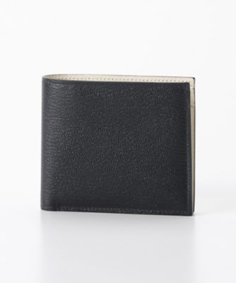 ＜ラルコバレーノ/L'arcobaleno＞ ゴート 二つ折り小銭入れ付財布(398) ネイビーx白 【三越・伊勢丹/公式】